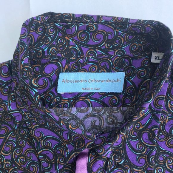 funky pattern button up shirt - Picture 3 of 7